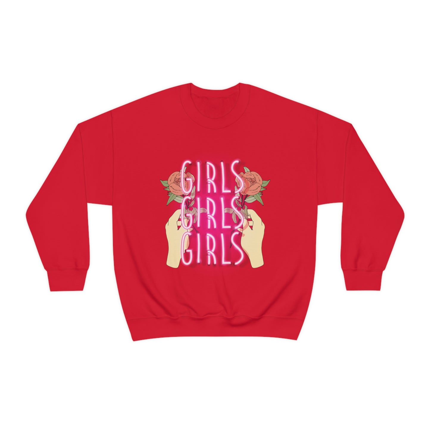 Girls Girls Girls Crewneck Sweatshirt