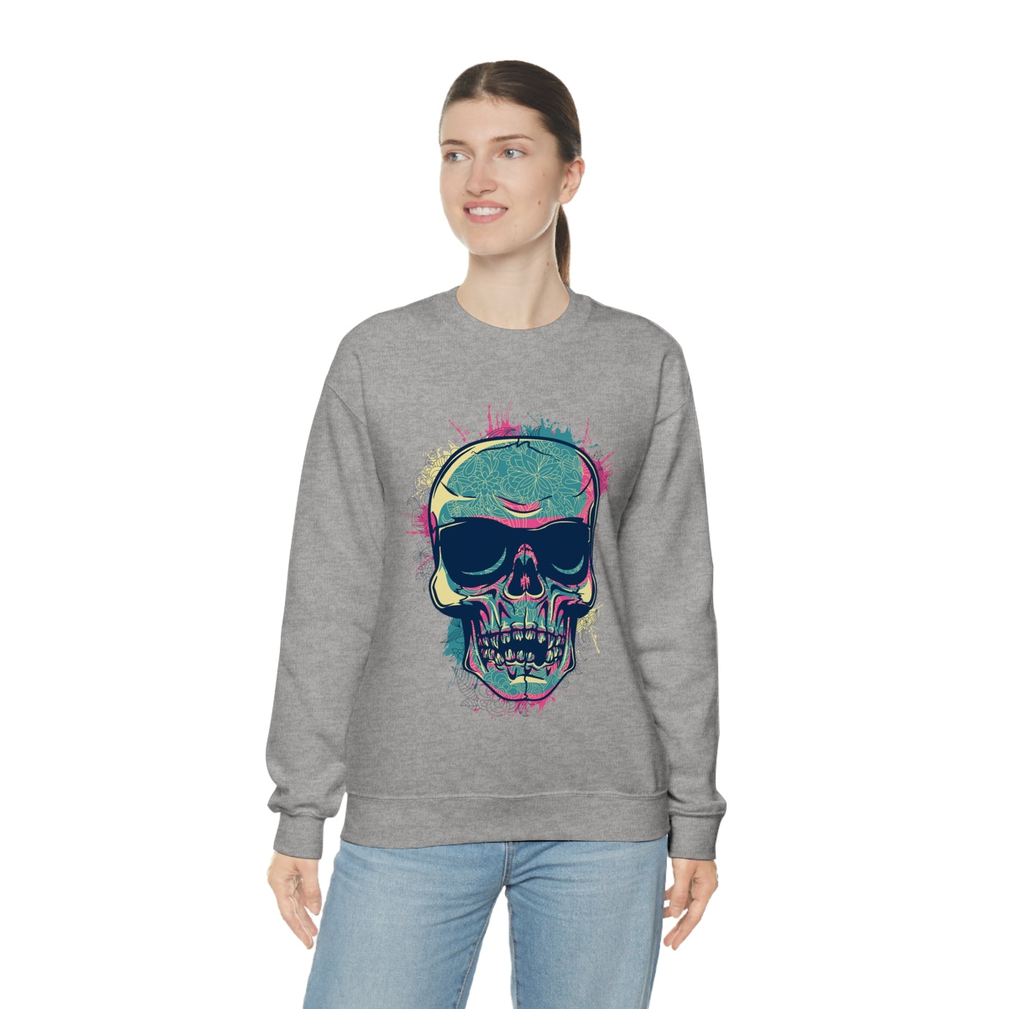 South Beach Skull Crewneck Sweatshirt