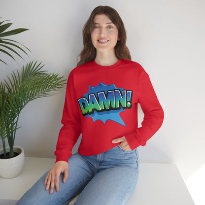 Damn! colorful Crewneck Sweatshirt