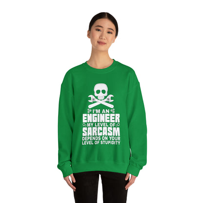 My level of sarcasm depends on you Crewneck Sweatshirt