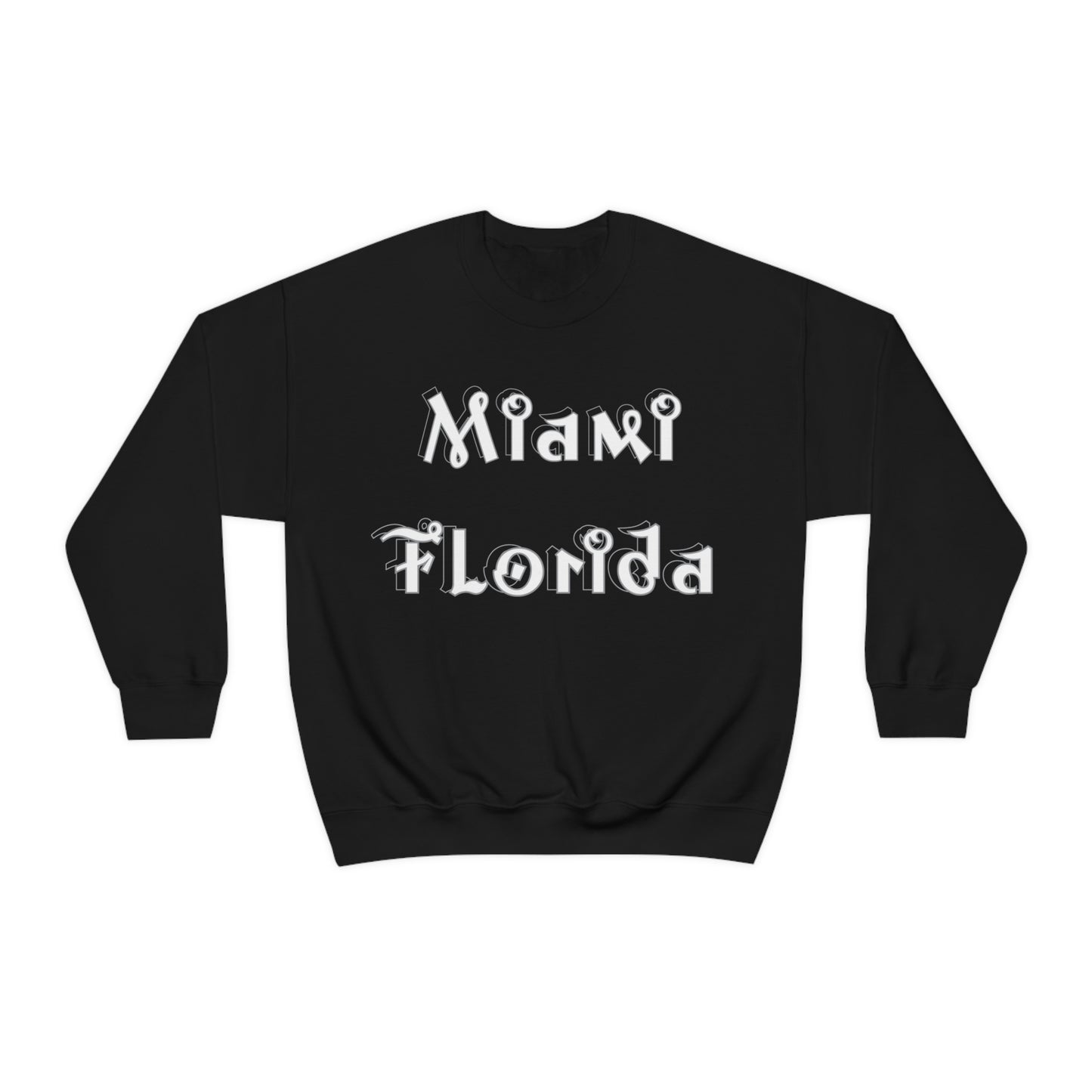 Miami Florida Graffiti Crewneck Sweatshirt