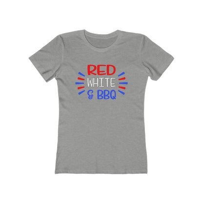 Red White BBQ Woman t shirt