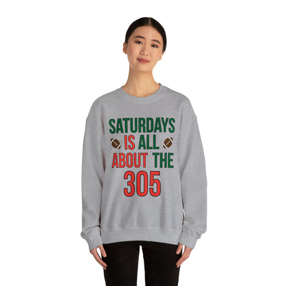 Saturdays is all about the 305 Crewneck Sweatshirt