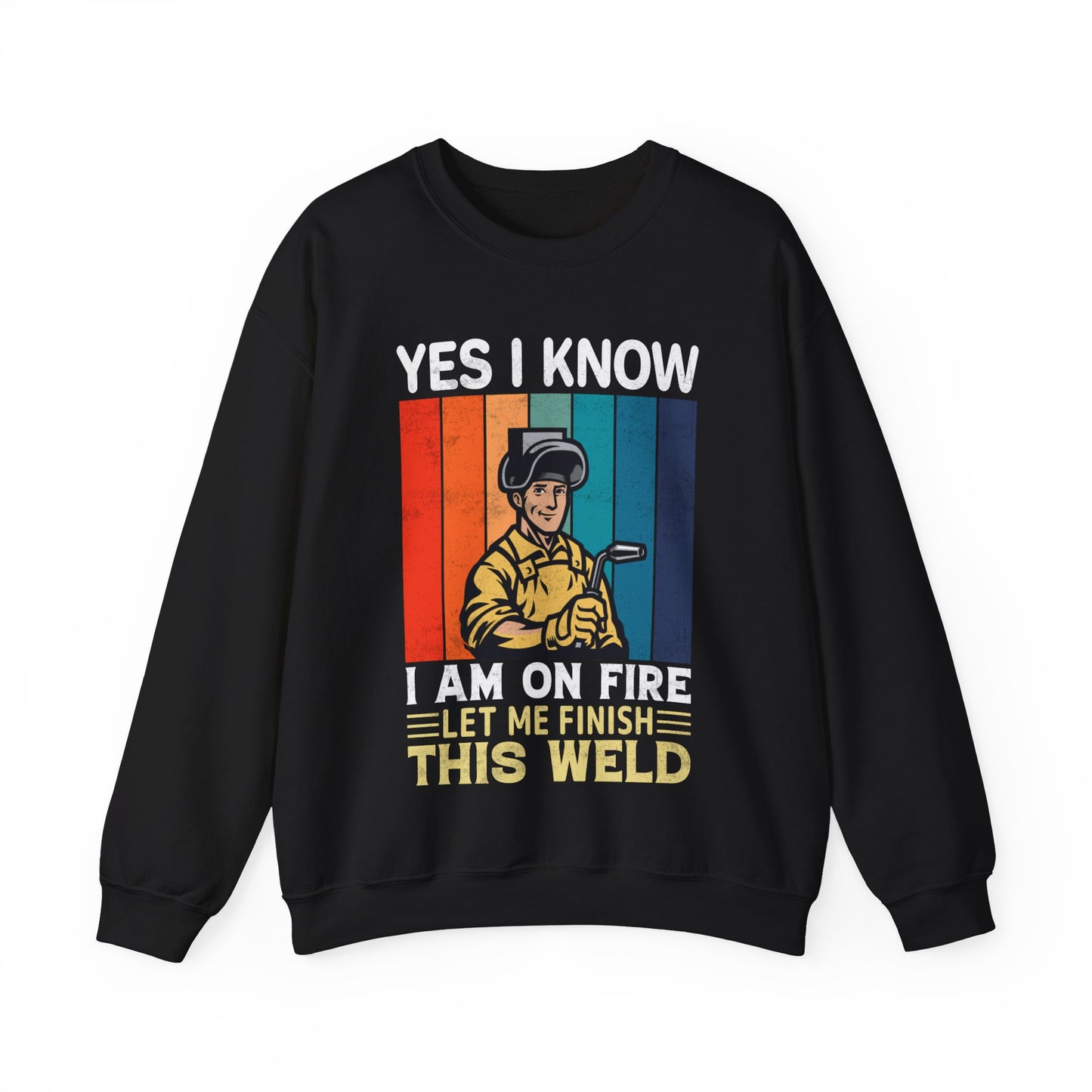 I know I'm on fire vintage  Crewneck Sweatshirt