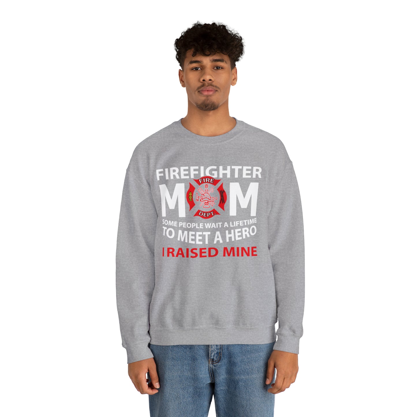 Firefighter Mom Crewneck Sweatshirt