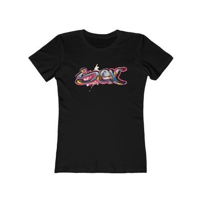 Sex colorful graffiti Woman Tee shirt