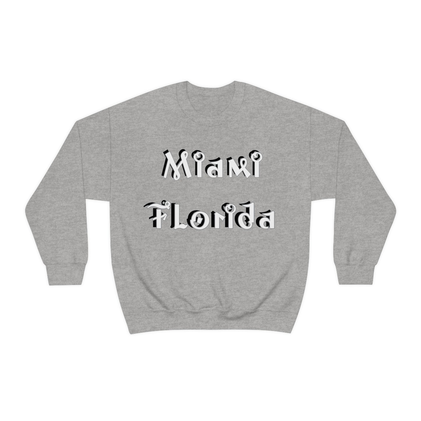 Miami Florida Graffiti Crewneck Sweatshirt