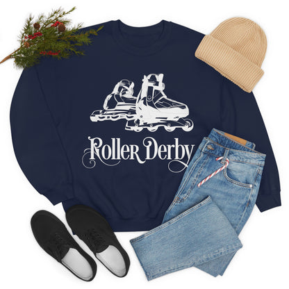 Roller_Derby Crewneck Sweatshirt