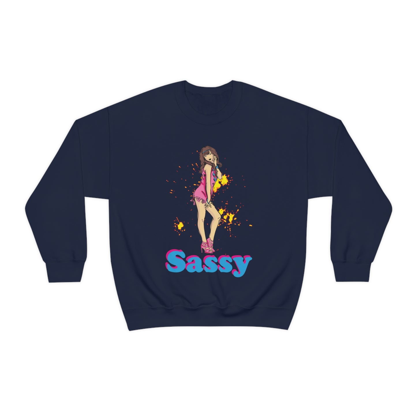 Sassy_girl Crewneck Sweatshirt