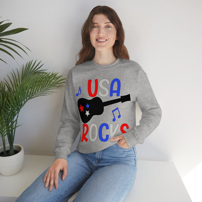 USA-Rocks Crewneck Sweatshirt