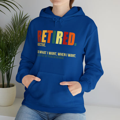 Retired Funny Hoodie