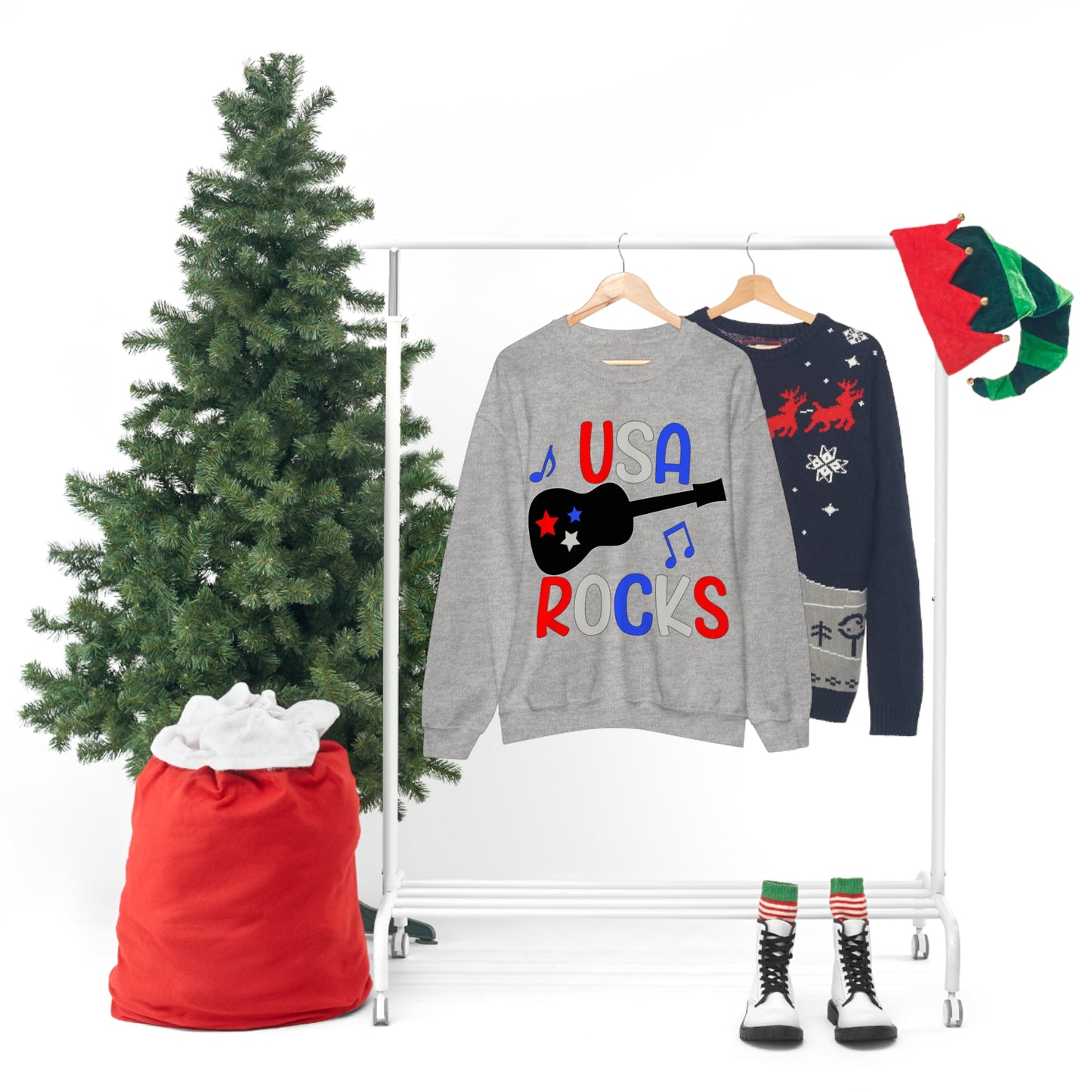 USA-Rocks Crewneck Sweatshirt