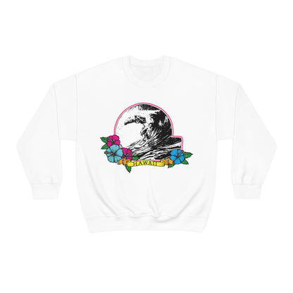 Hawaii Waves Crewneck Sweatshirt