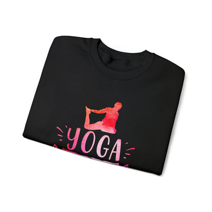 Yoga And Wine Crewneck Sweatshirt