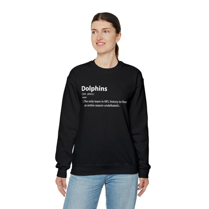 Dolphins definition Crewneck Sweatshirt