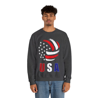 USA Volleyball Flag Crewneck Sweatshirt