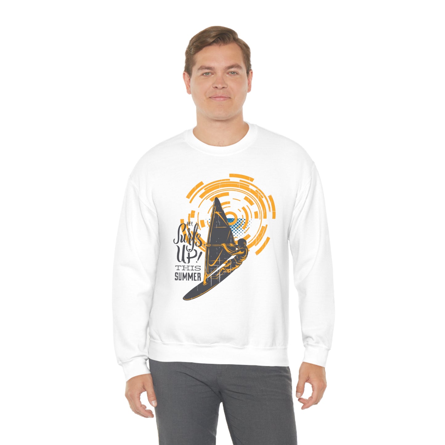 Surfs Up This Summer! Crewneck Sweatshirt