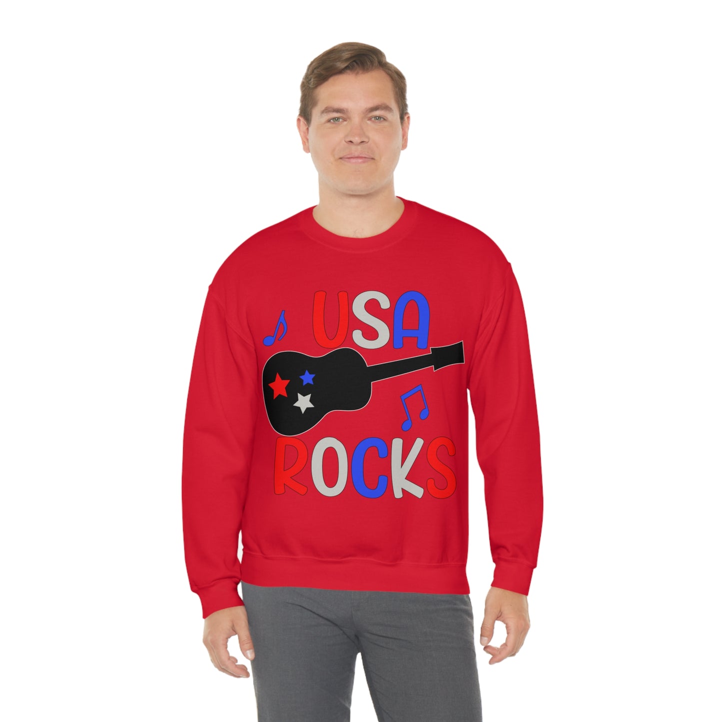 USA-Rocks Crewneck Sweatshirt