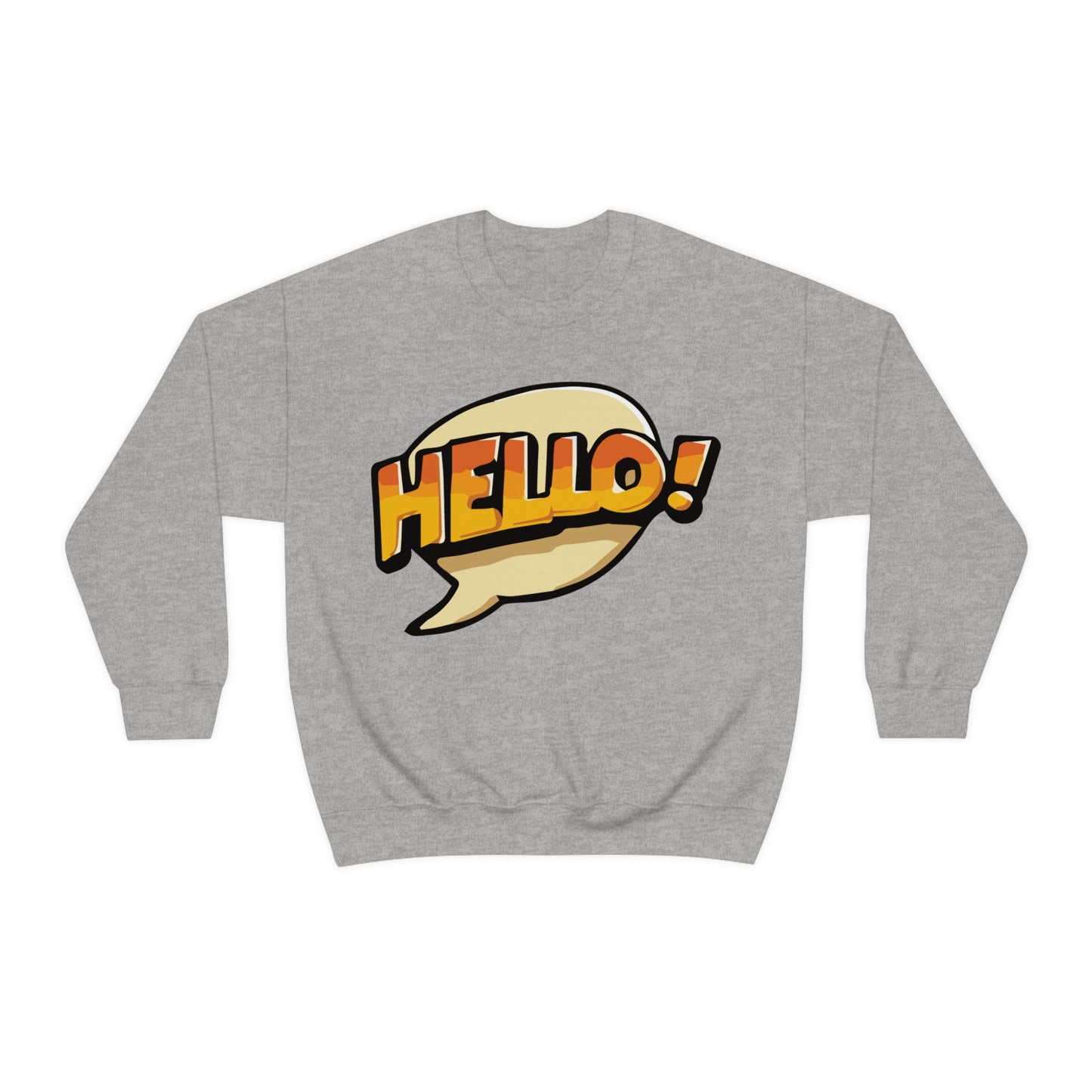 Hello! colorful Crewneck Sweatshirt