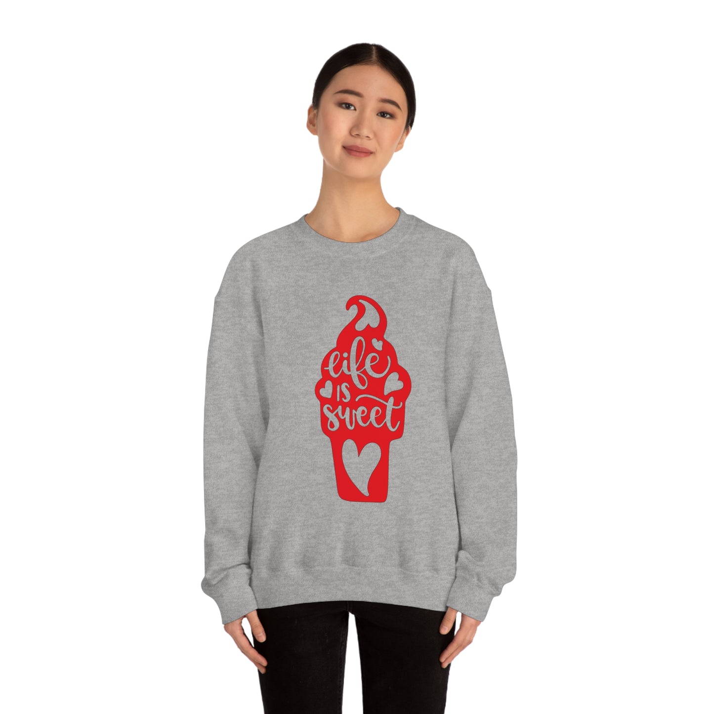 Life_is_sweet Crewneck Sweatshirt