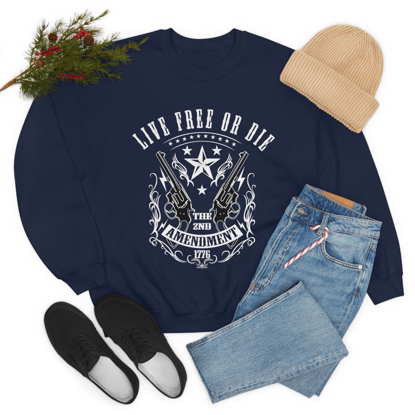 Live Free or Die Crewneck Sweatshirt