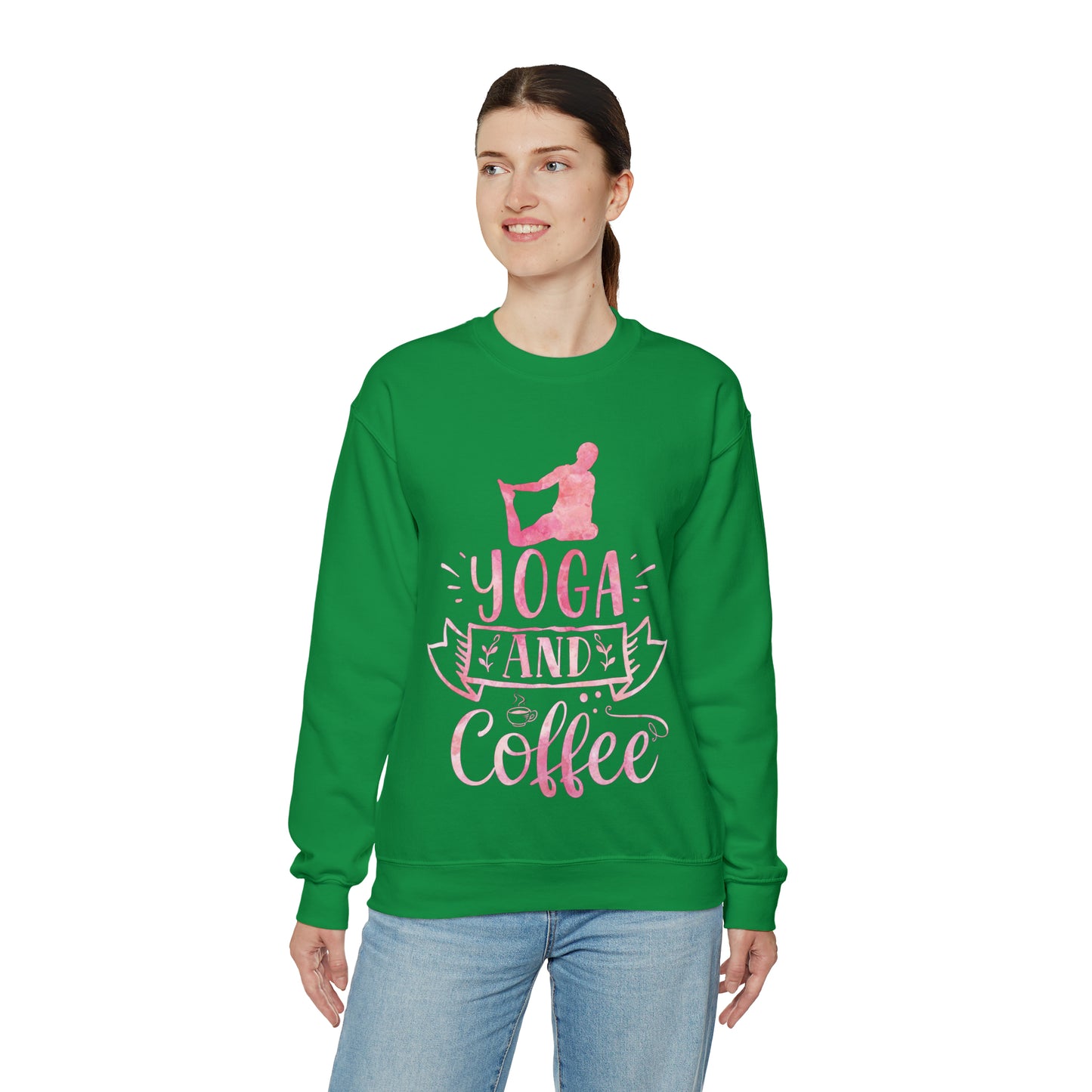 Yoga And Coffee Crewneck Sweatshirt