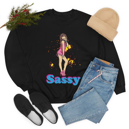 Sassy_girl Crewneck Sweatshirt