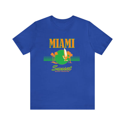 Miami Sunset Beach Paradise T-Shirt