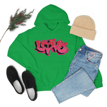 Peace and Love graffiti Hoodie