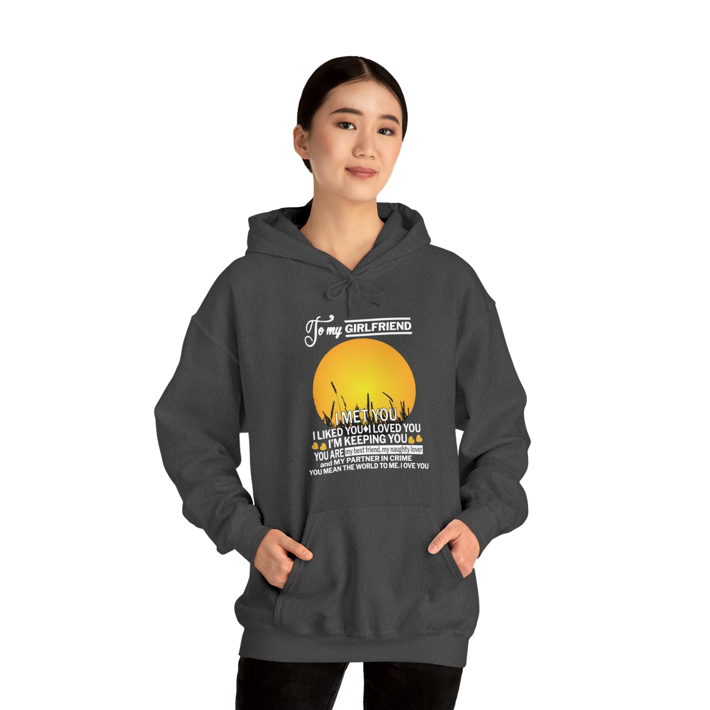 My girlfriend means the world to me Hoodie