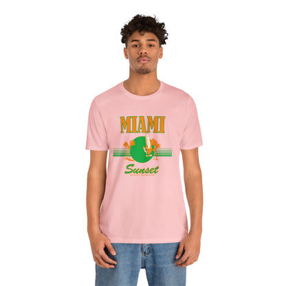 Miami Sunset Beach Paradise T-Shirt