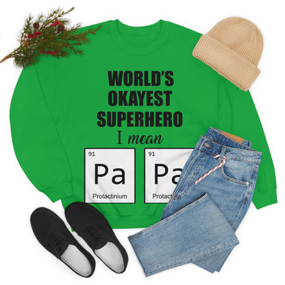 World Okayest Superhero Crewneck Sweatshirt