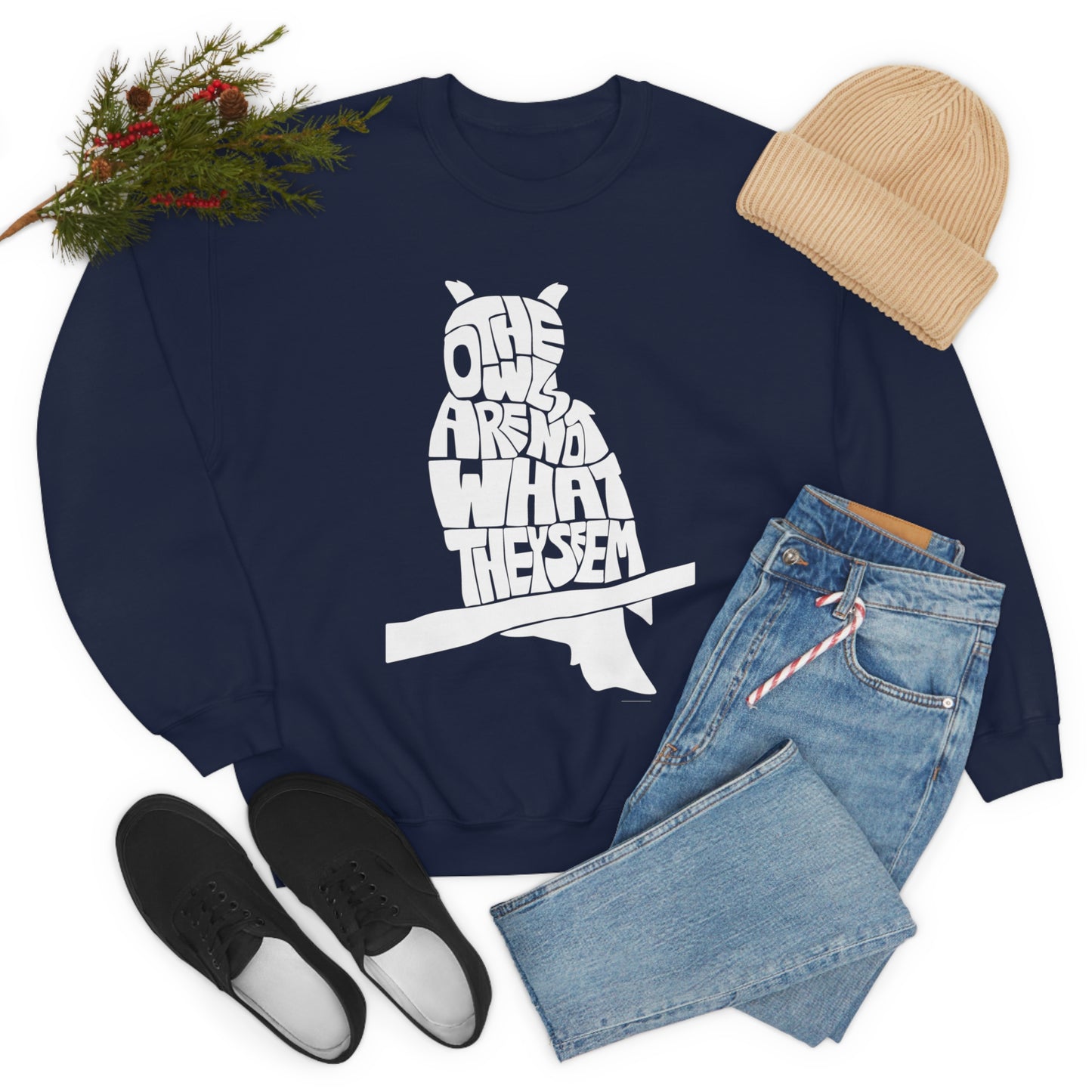 The Owls Are Not What They Seem Crewneck Sweatshirt