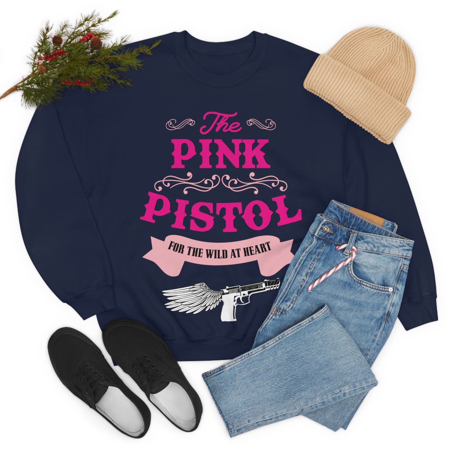 The Pink Pistol Crewneck Sweatshirt