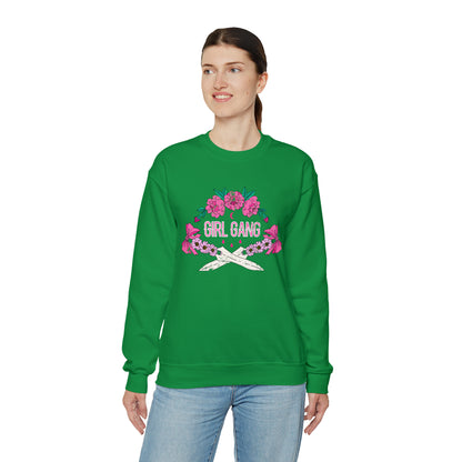 Girl Gang Beauty and Dangerous Crewneck Sweatshirt