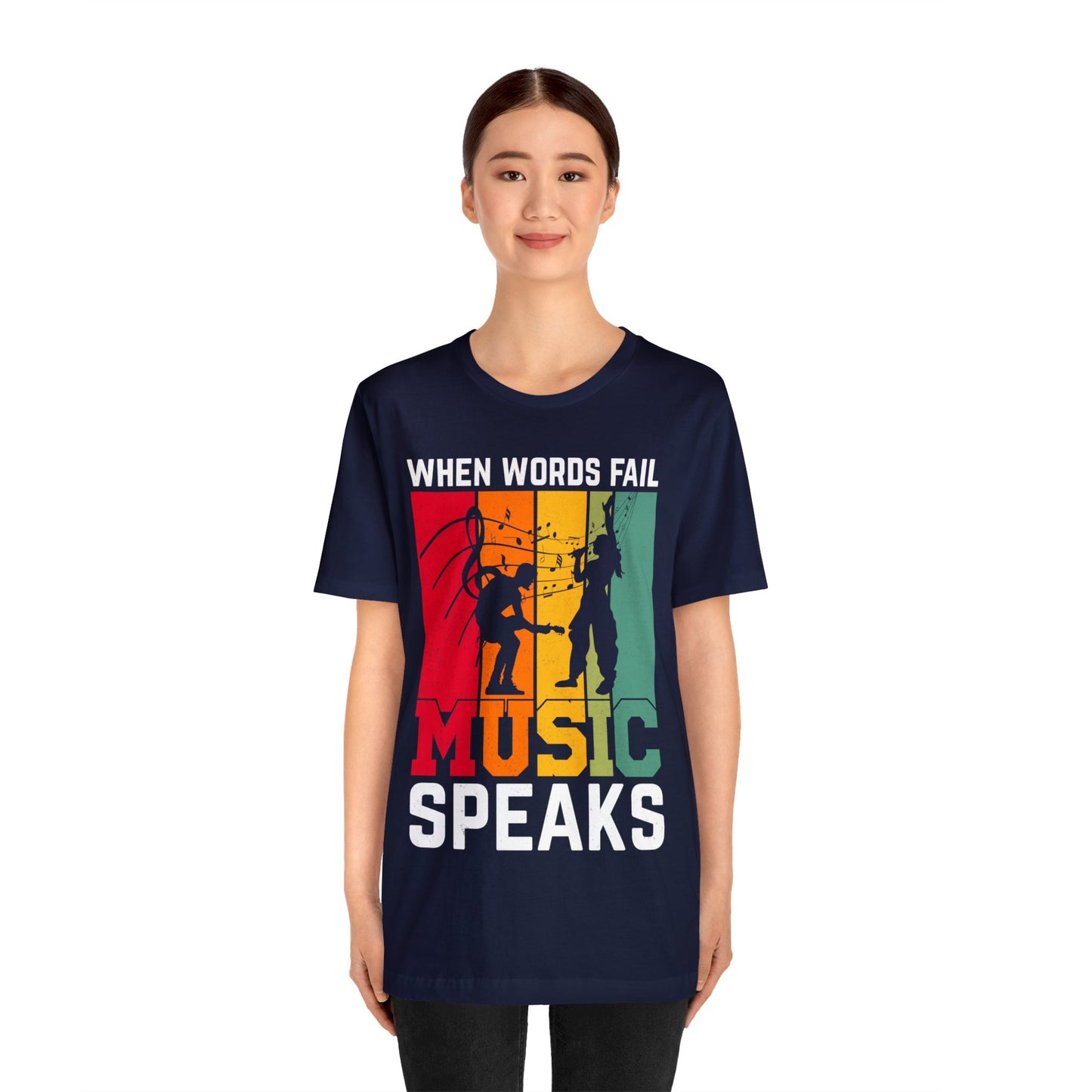 When words fail music speaks vintage T-Shirt