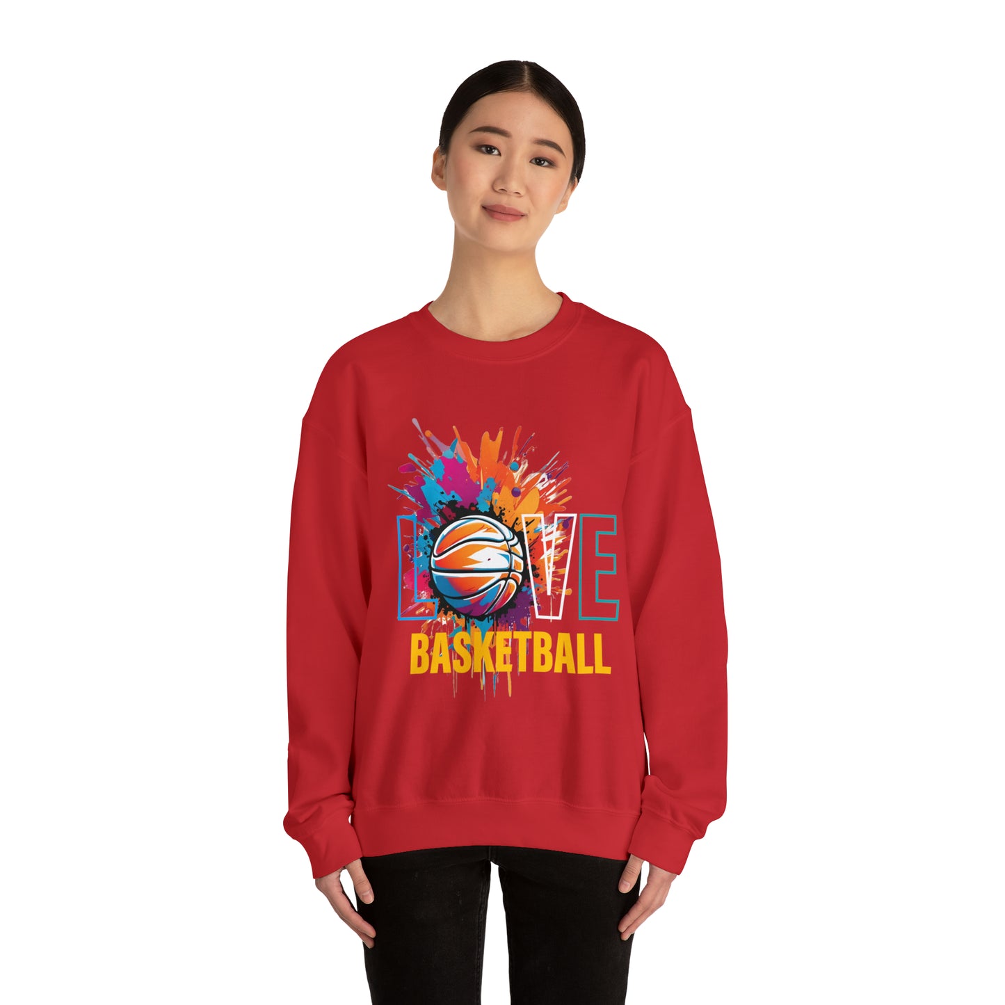 Love basketball Crewneck Sweatshirt