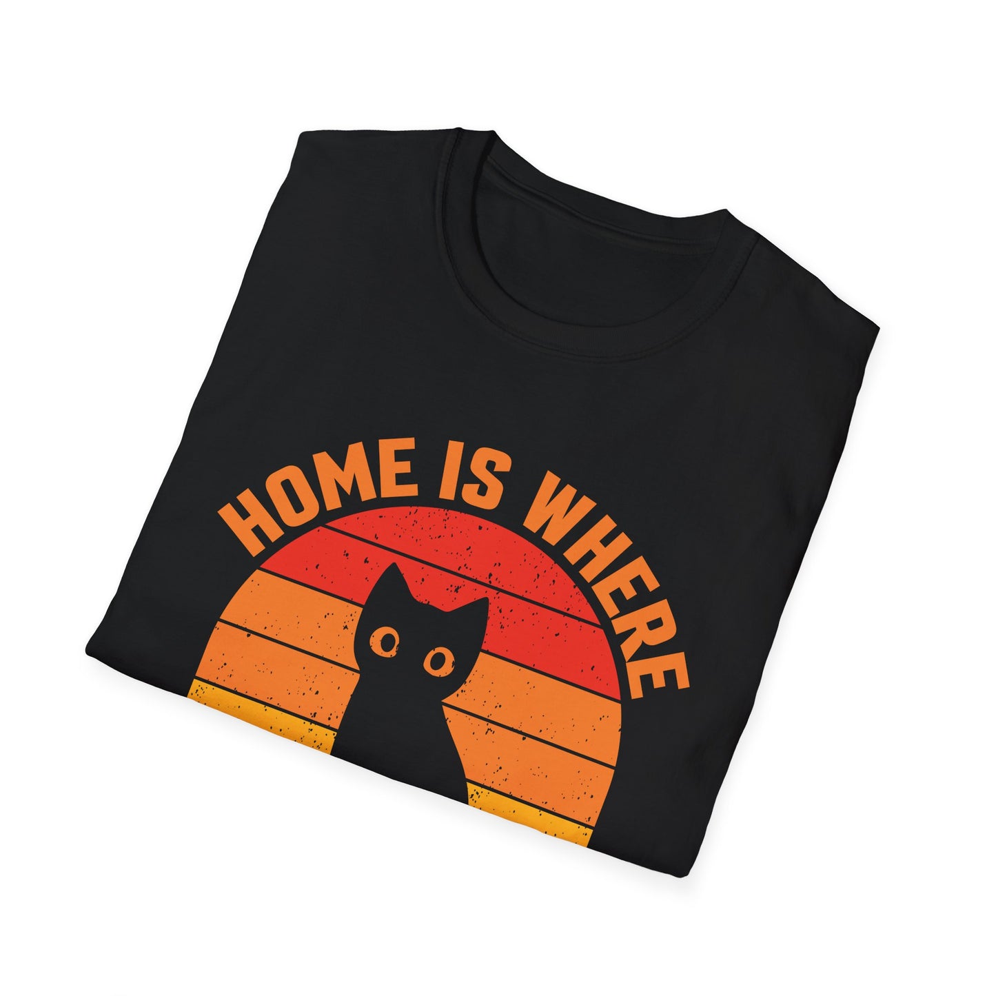 Home is where my cat is vintage T-Shirt