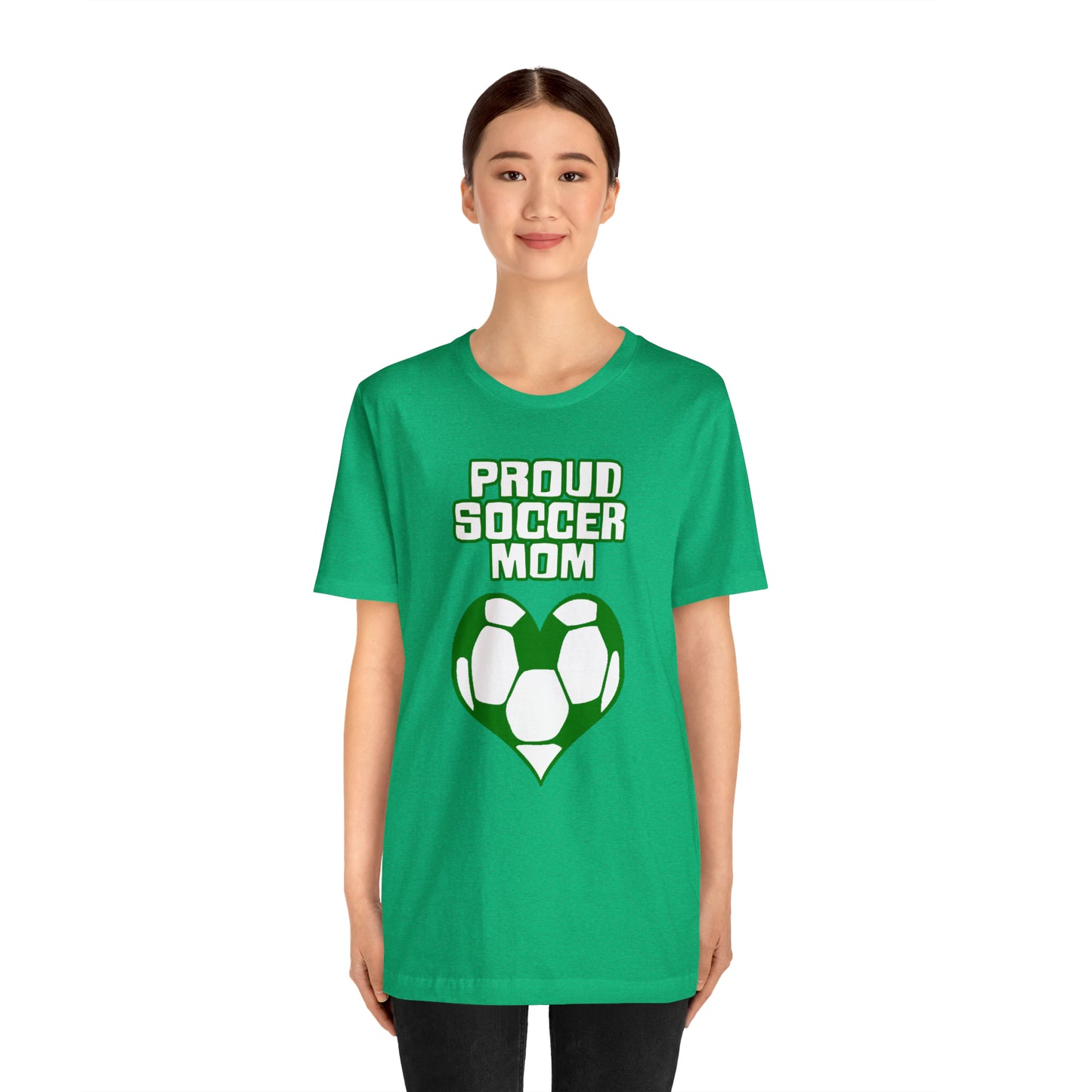 Proud -soccer-mom Heart T-Shirt