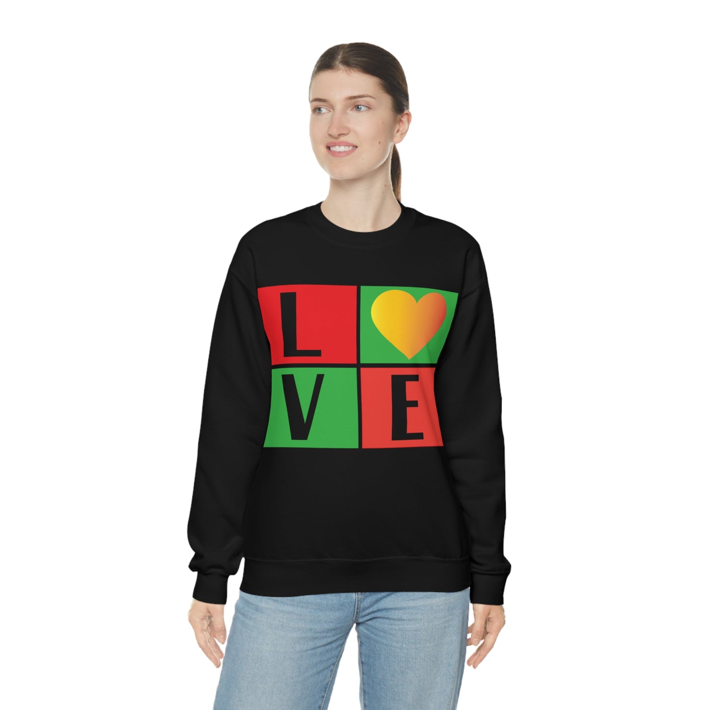 Love Squares Crewneck Sweatshirt