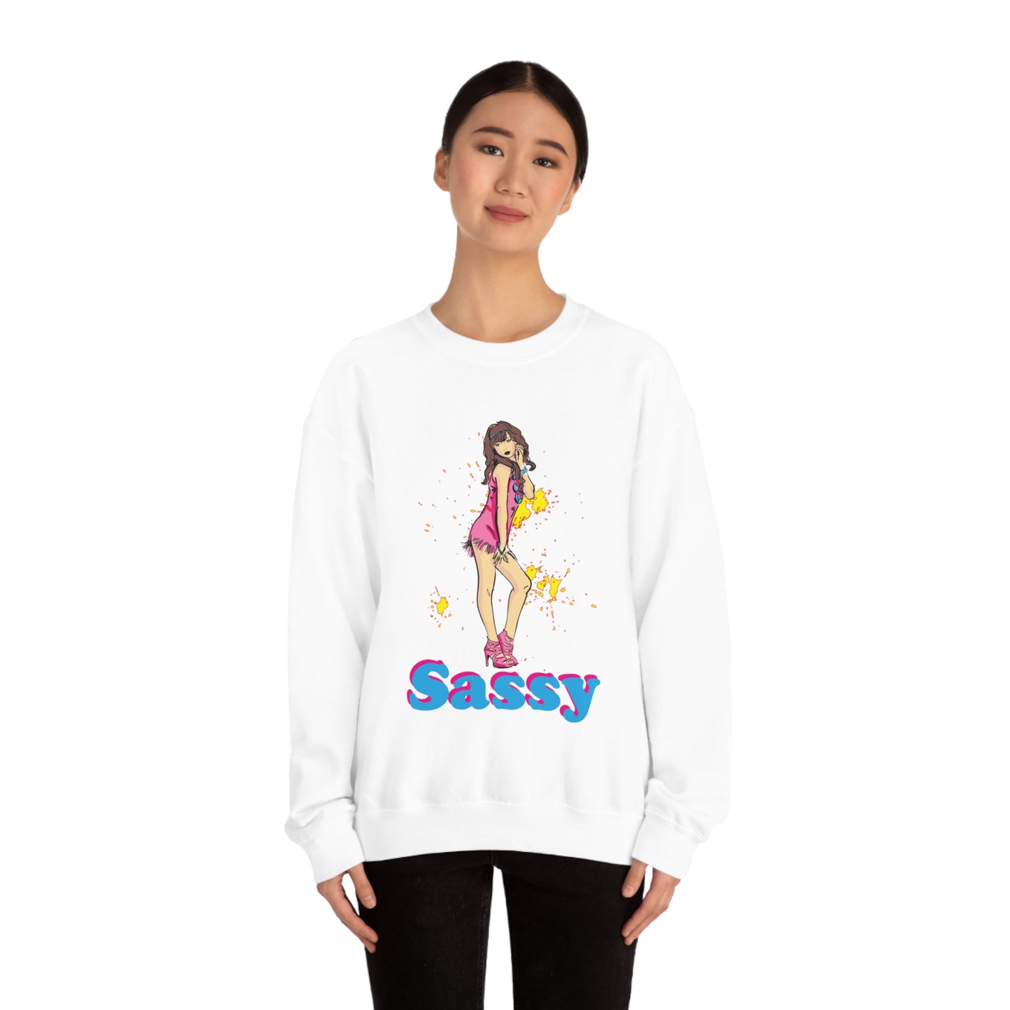 Sassy_girl Crewneck Sweatshirt