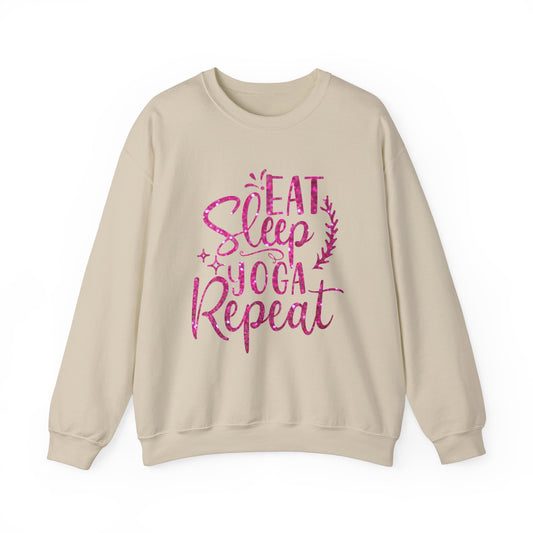 Eat Sleep Yoga Repeat Crewneck Sweatshirt