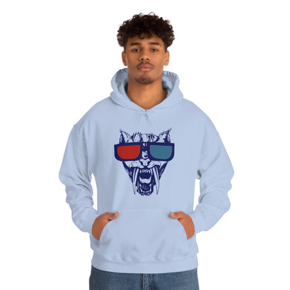 3D Glasses Tiger Hoodie