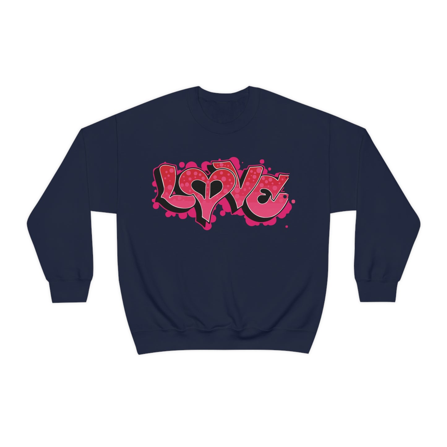 Peace and Love graffiti Crewneck Sweatshirt