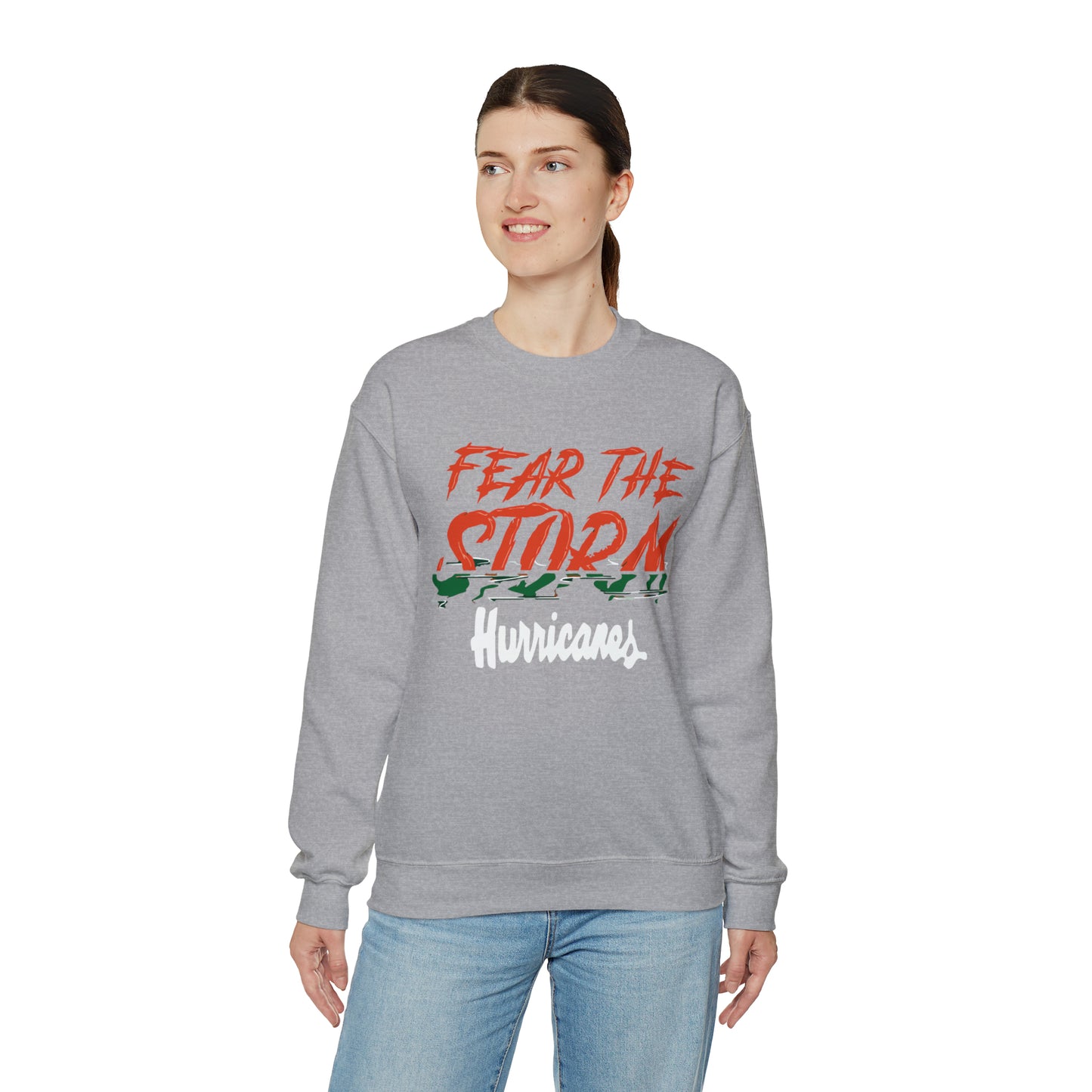 Fear the storm Hurricanes Crewneck Sweatshirt