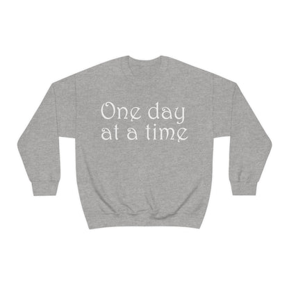 One-Day-at-a-time Crewneck Sweatshirt