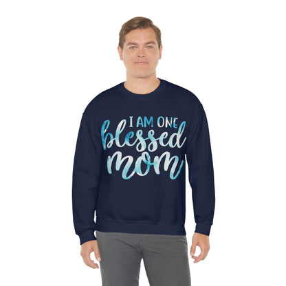 I am one blessed mom Crewneck Sweatshirt