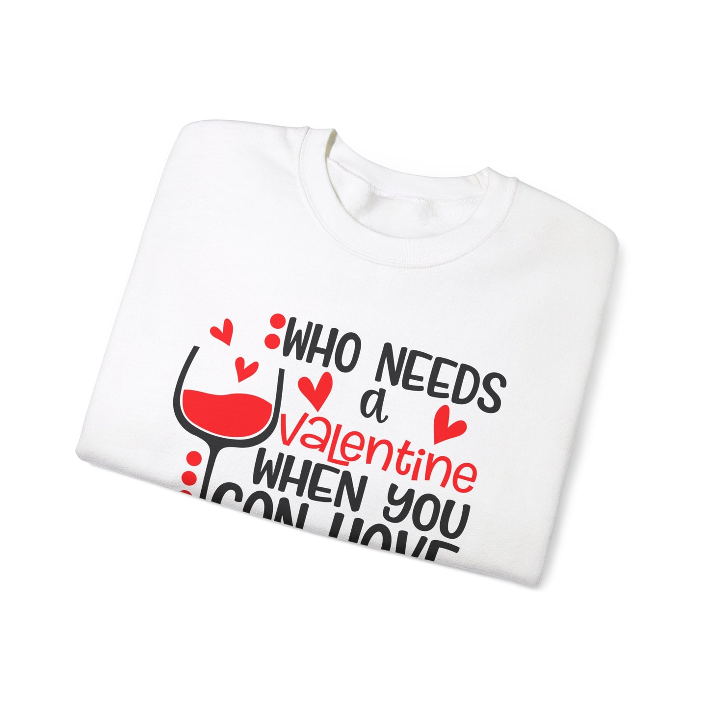 Valentine vs Wine Crewneck Sweatshirt