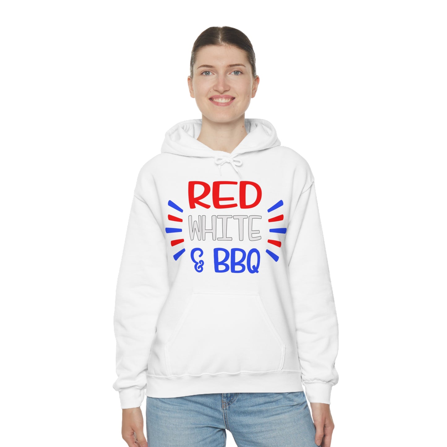 Red White BBQ Hoodie