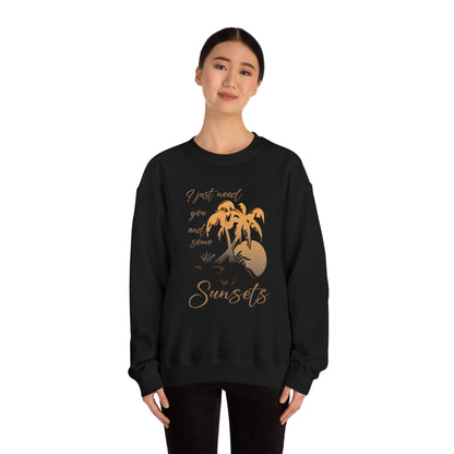 Just You and Some Sunsets Crewneck Sweatshirt